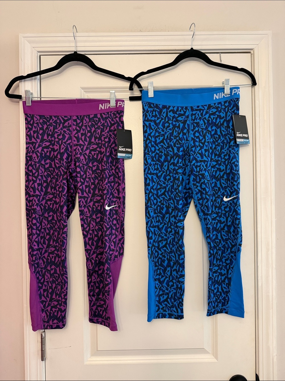Nike Pro Legging Bundle Purple & Blue - Medium!